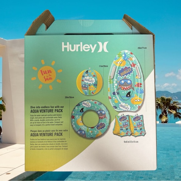 Hurley Aqua Venture Pack Kids Pool Essentials Kit - Picture 2 of 3